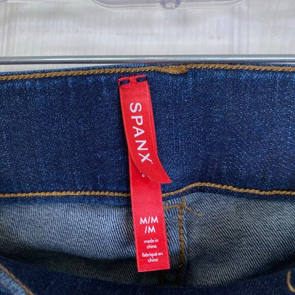 SPANX Ankle Skinny Jeans Blue Wash Size Medium 20342R Shaping - Picture 5 of 8
